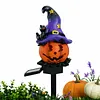 Solar Pumpkin Stake Light Resin Halloween Outdoor Garden Decorative Lamp