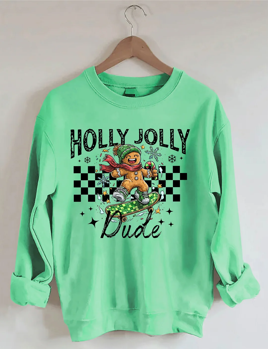 Christmas Holly Jolly Dude Sweatshirt