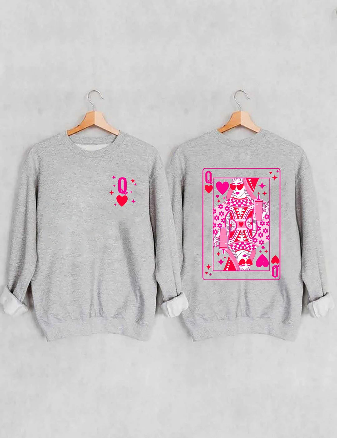  Queen Of Hearts Valentine's Day Sweatshirt 