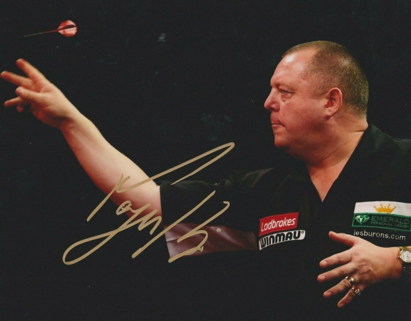 Mervyn King **HAND SIGNED** 8x10 Photo Poster painting ~ Darts ~ AUTOGRAPHED