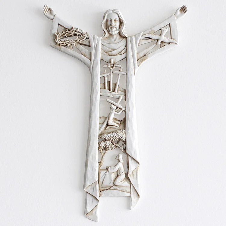 A Risen Christ Wall Cross & Last Supper Wall Cross