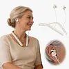 BT Neckband Hearing Aids Earphones Rechargeable Neckband Hearing Amplifier with Noise Cancelling for Men Women Seniors Hearings Loss