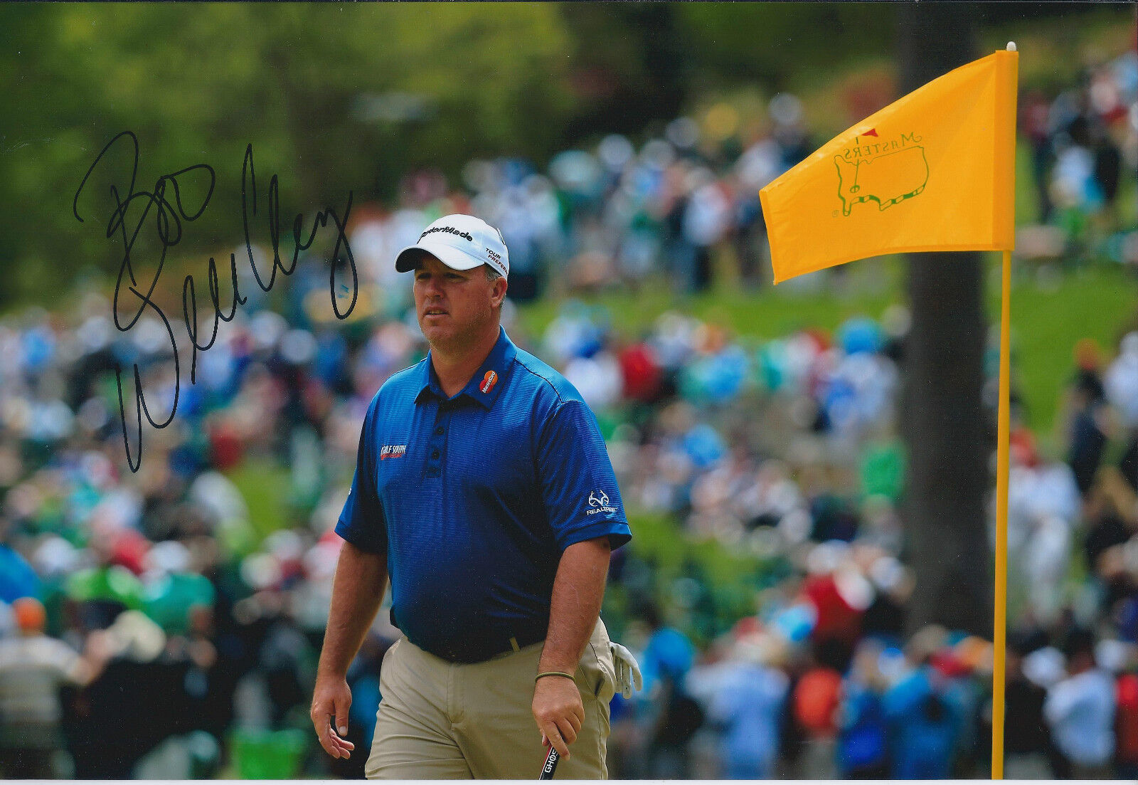 Boo WEEKLEY SIGNED AUTOGRAPH Golf 12x8 Photo Poster painting AFTAL COA PGA The Masters Augusta