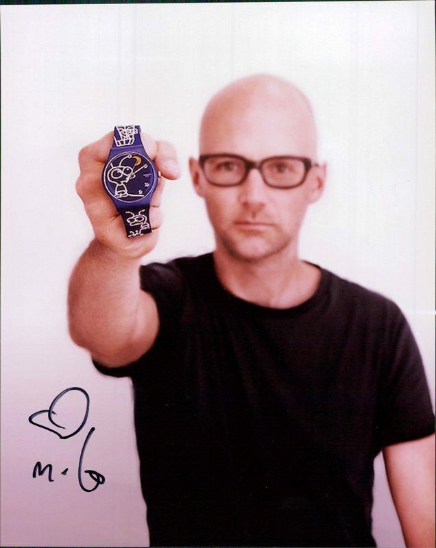 Moby authentic signed EDM DJ 8x10 Photo Poster painting W/Cert Autographed EDC Dub step A2