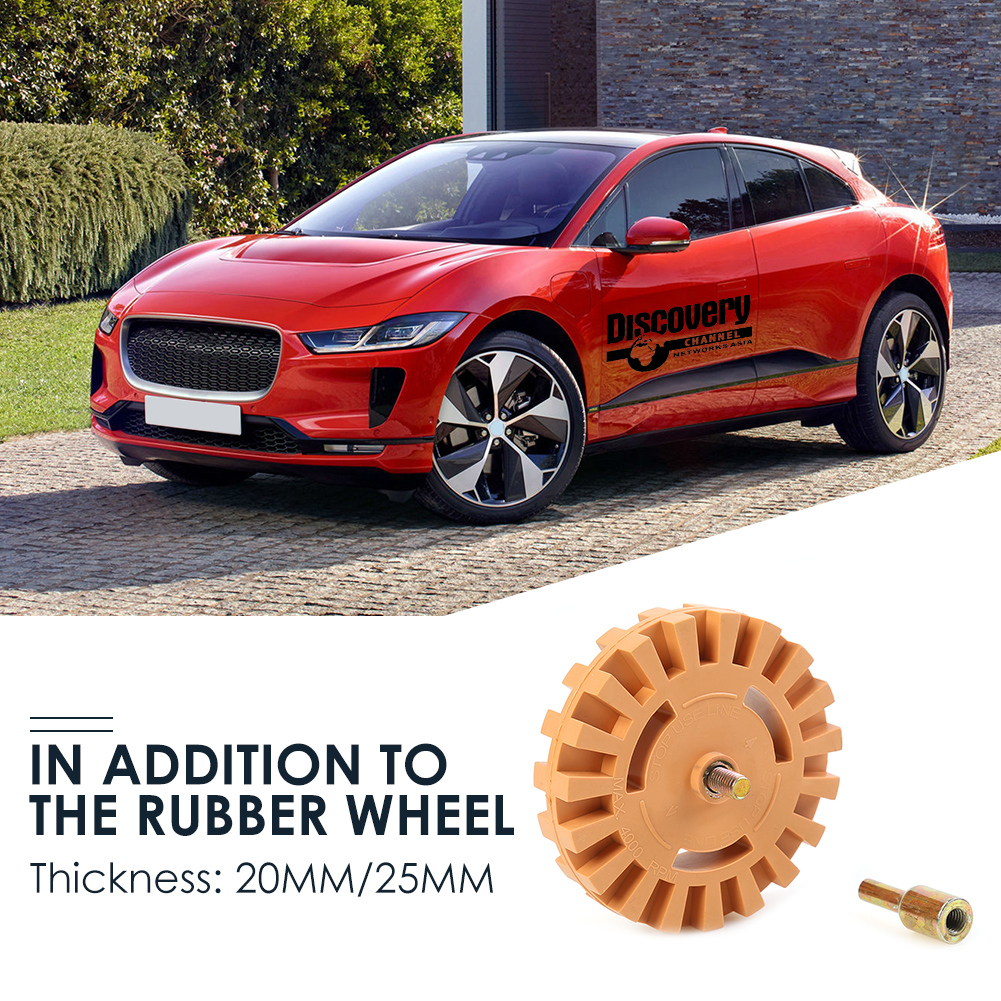 

4in Rubber Eraser Wheel Adhesive Remover Vinyl Decal Graphics Removal Tool, 20mm, 501 Original