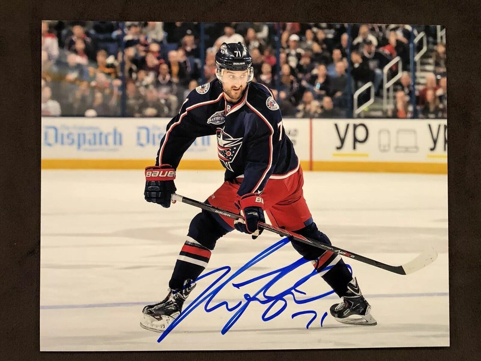 NICK FOLIGNO AUTOGRAPH Photo Poster painting Columbus Blue Jackets signed 8x10 Photo Poster painting CBJ