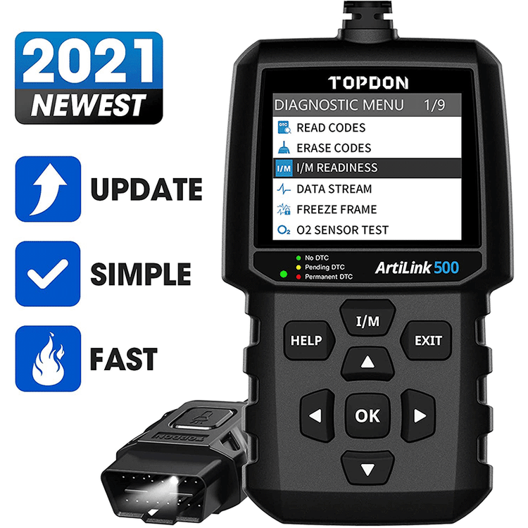 Topdon ArtiLink500 AL500 Code Reader with 10 OBD2 Functions