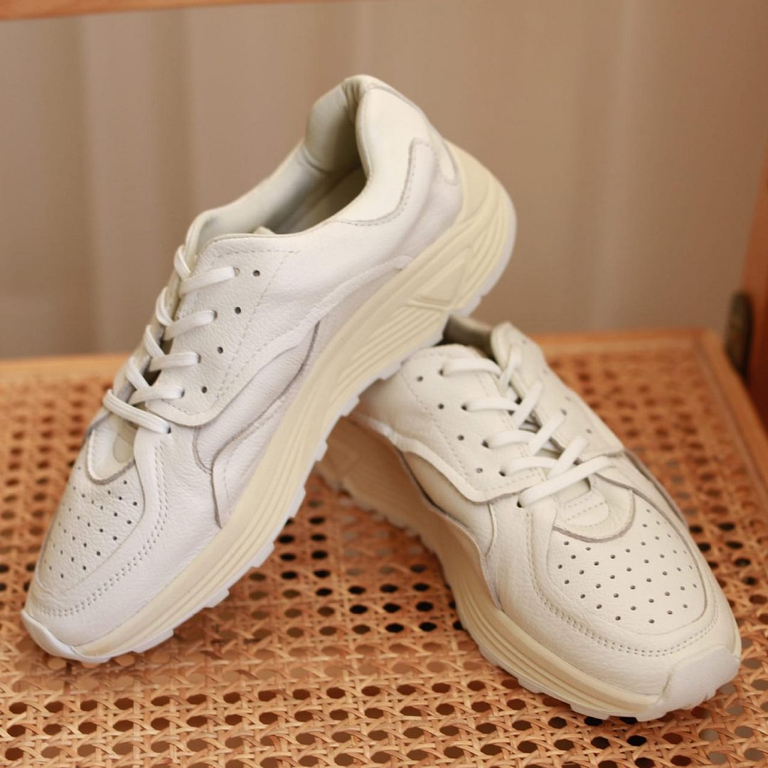 Men's White Sports Casual Sneakers