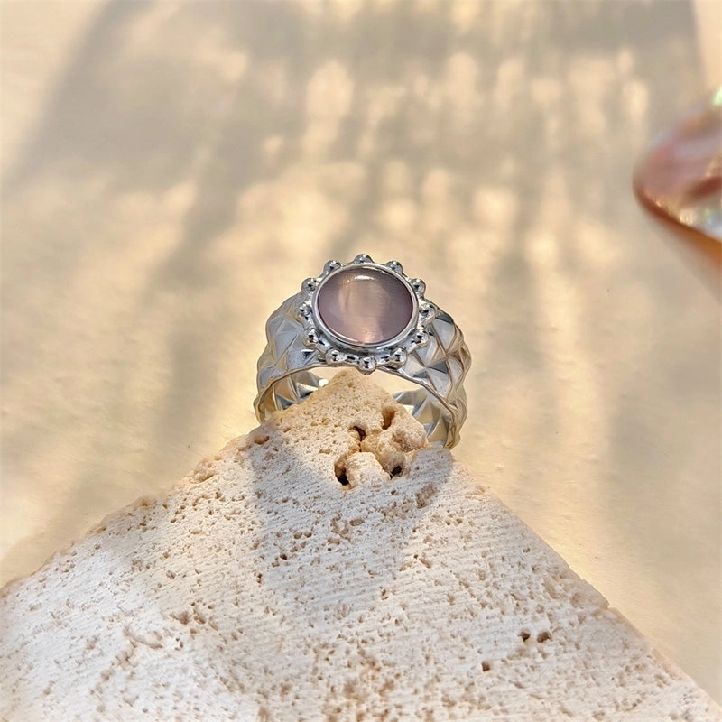 Elegant Streetwear Geometric 304 Stainless Steel Plating Open Rings