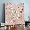 DIY Pearl Painting Butterfly for Home Decor with Frame(30x30cm)