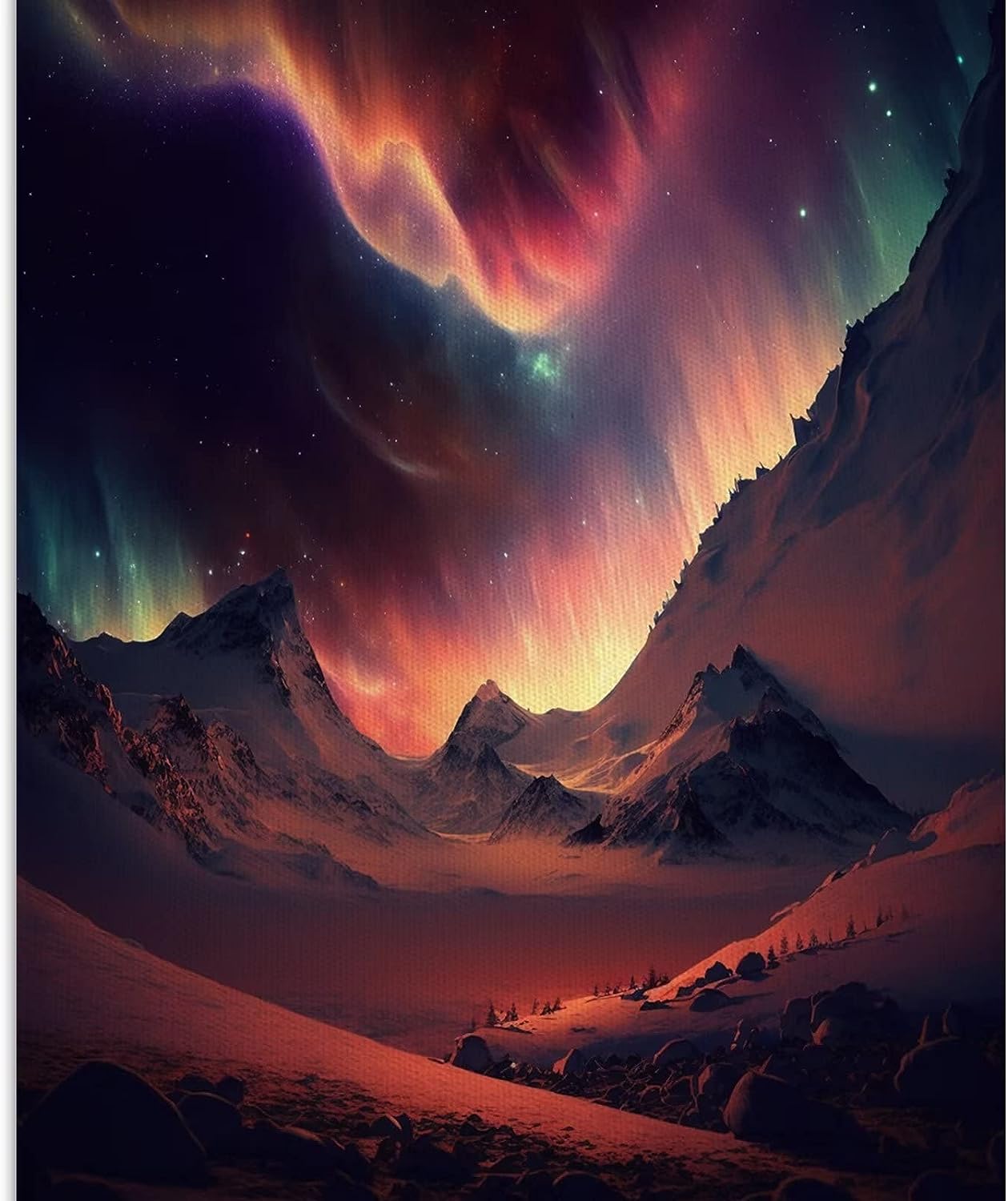 Space Star Canvas Wall Art Pictures for Wall Canvas Wall Art for Living Room Bedroom Office Wall Decorations Prints and Posters Artwork for Home Decor Frameless 8x12inch Space Star E
