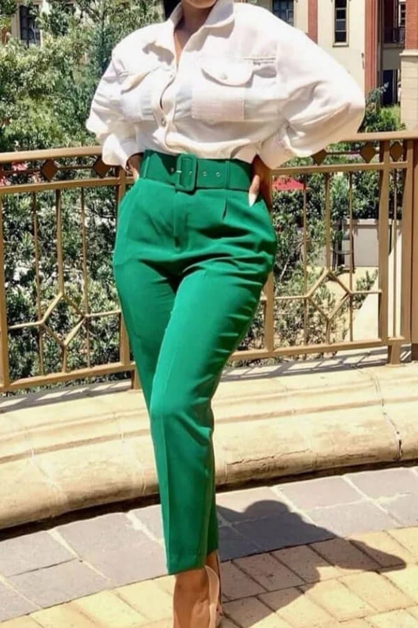 Fasheicon High-waisted suit pants