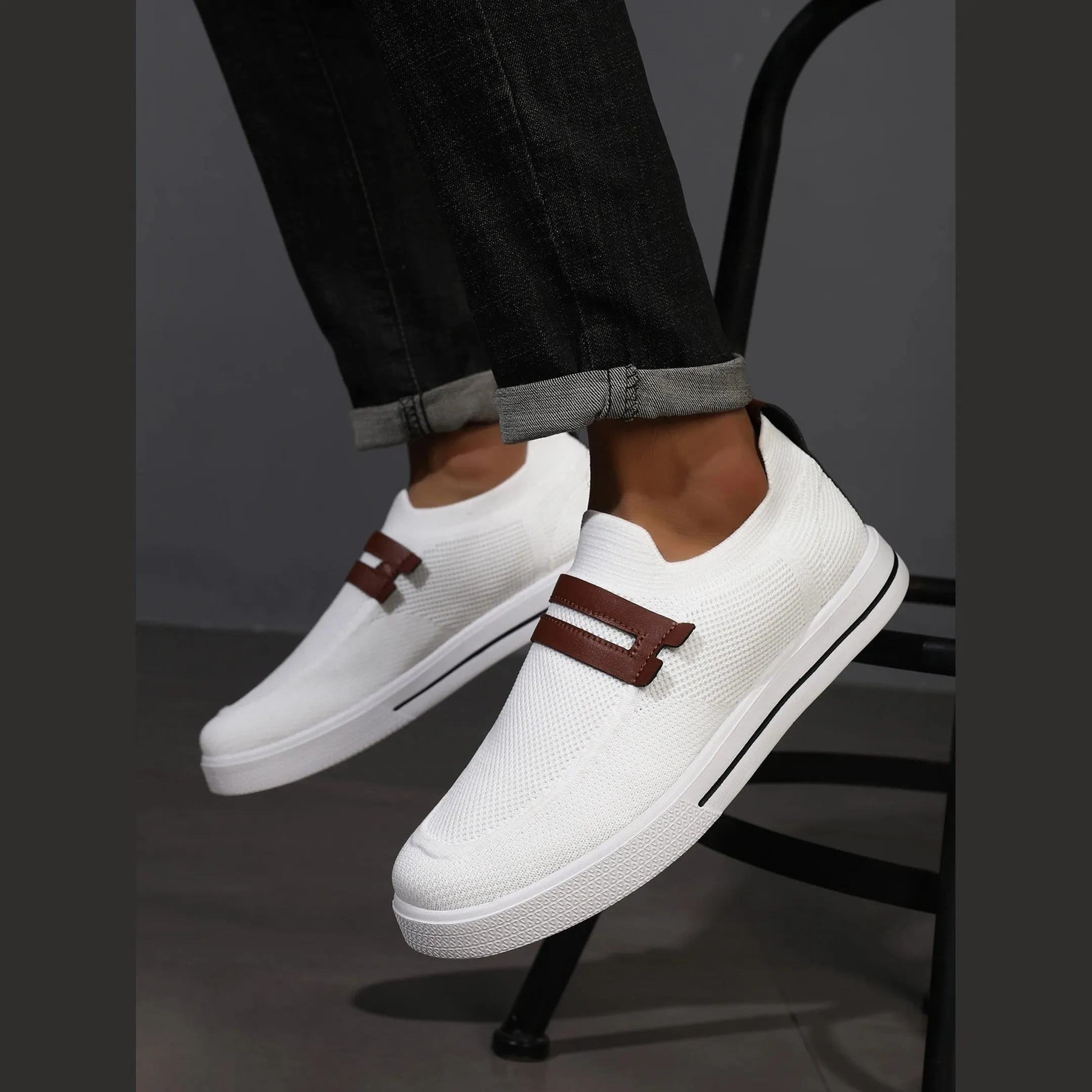 Men's Knit Slip-On Trainers &ndash; Lightweight Everyday Comfort