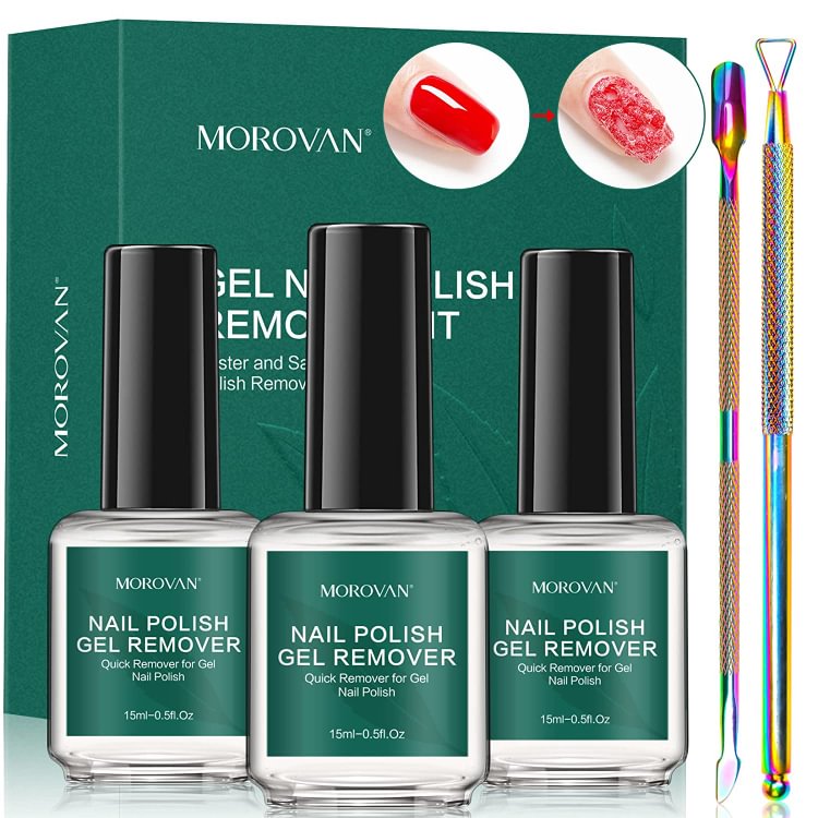 Gel Nail Polish Remover Kit 0.5oz*3