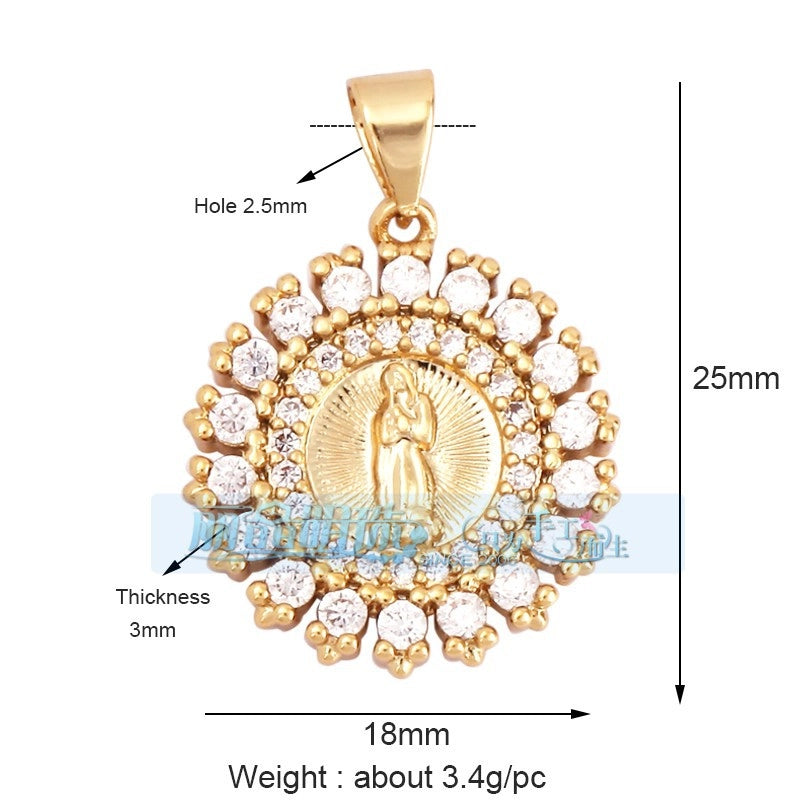 1 Piece 17*24mm 20 * 23mm Copper Human Pendant Jewelry Accessories