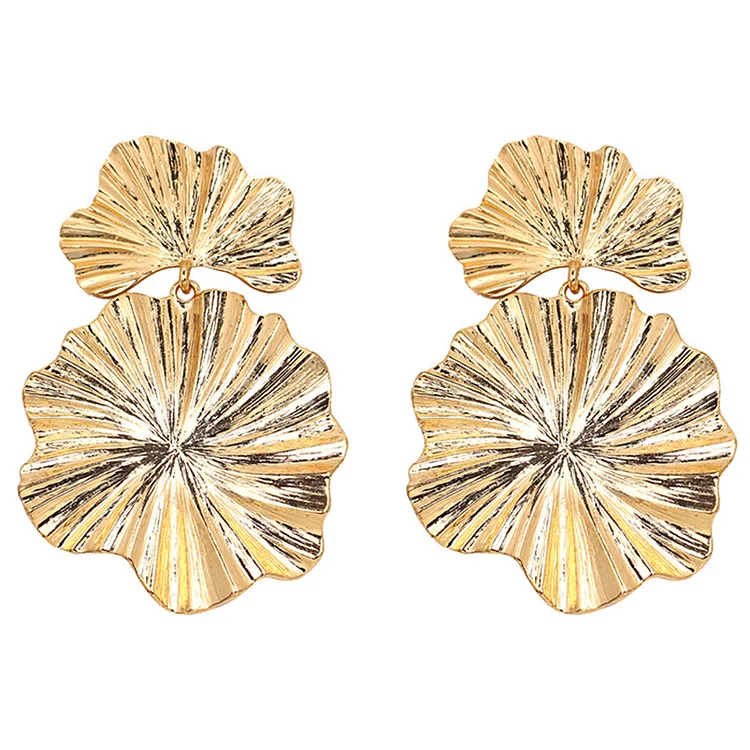 Daily Alloy Multi-layer Leaf Earrings