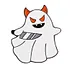 Fantasma travieso sonriente