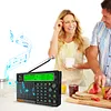 APP Control AM/FM/SW Worldband Radio 2500mAh Shortwave Longwave Radio with LCD Display Support BT TF Card Flashlight for Home Outdoor