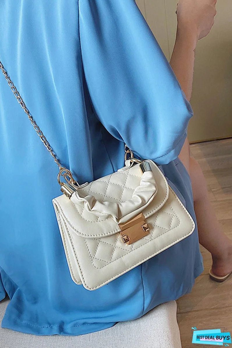 Fashion Casual Solid Patchwork Metal Accessories Decoration Chains Bags