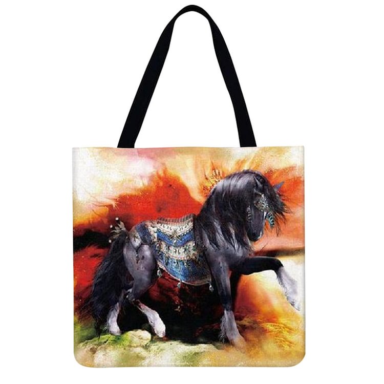 【Limited Stock Sale】Linen Tote Bag - Steed Luxury Horse