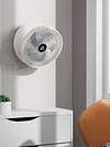 Foldable Air Cooler Wireless Fan Personal Fan for Home (white rechargeable A)