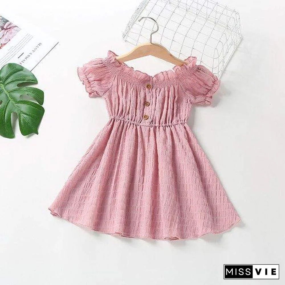 Little Girls Summer Chiffon Dresses