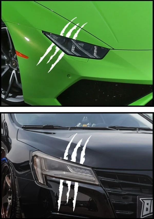 Car Headlight Decorative Paw Car Sticker