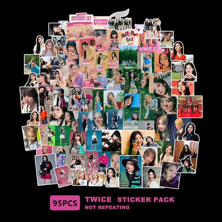 TWICE BETWEEN 1&2 95 Sheets Stickers