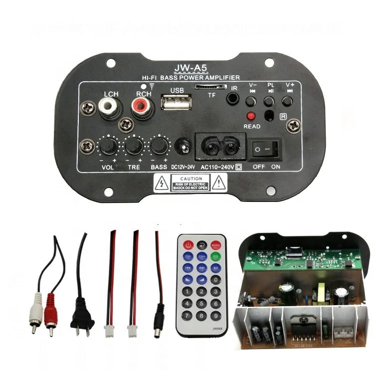 HIFI Bass Power Audio Amplifier Speaker Board 6 inch 8 inch 10 Inch 220V 12V 24V Car Subwoofer Amplifier Board