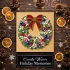 (25x25cm)DIY Pearl Painting Xmas Framed Handmade Pearl Material Art Kit Living Room Decor