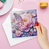 6Pcs Fleur Papillon-Bricolage Carte De Voeux