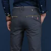 Men's Loose Straight High Elastic Casual Trousers