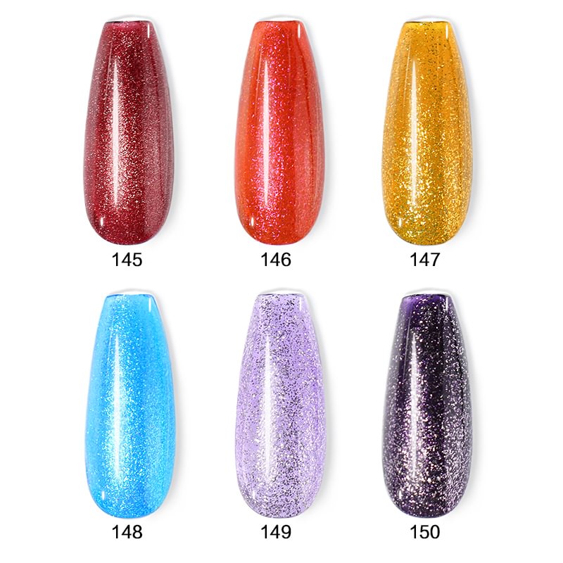 NAIL GEL KIT 6x10ml | DIAMOND CRYSTAL COLORS