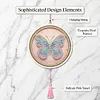 DIY Pearl Painting Art Kit,Round Dust-proof Outer Frame with Tassel Hanging Kit