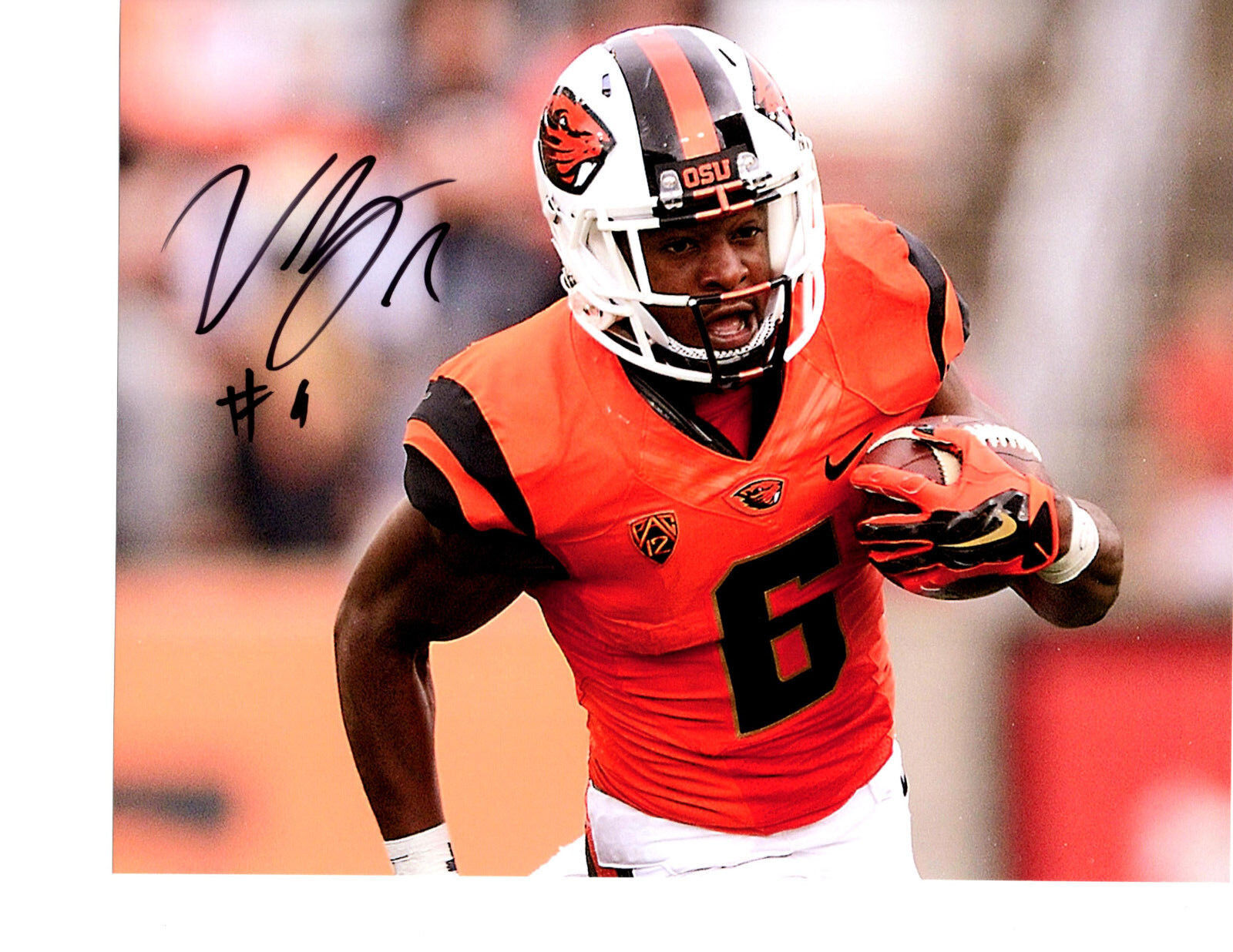 Victor Bolden signed autographed 8x10 football Photo Poster painting Oregon State 2017 Draft b