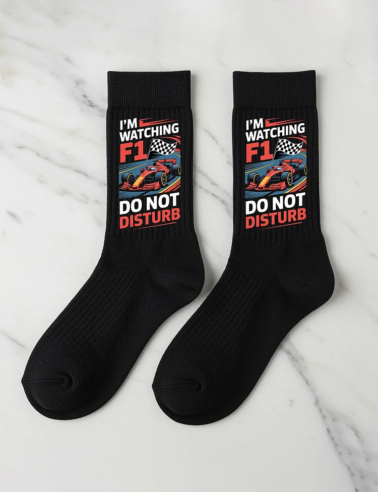 Watching F1 2026 Do Not Disturb Socks
