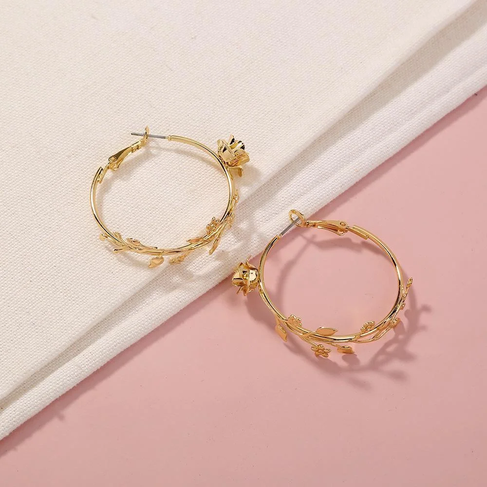Rose earrings