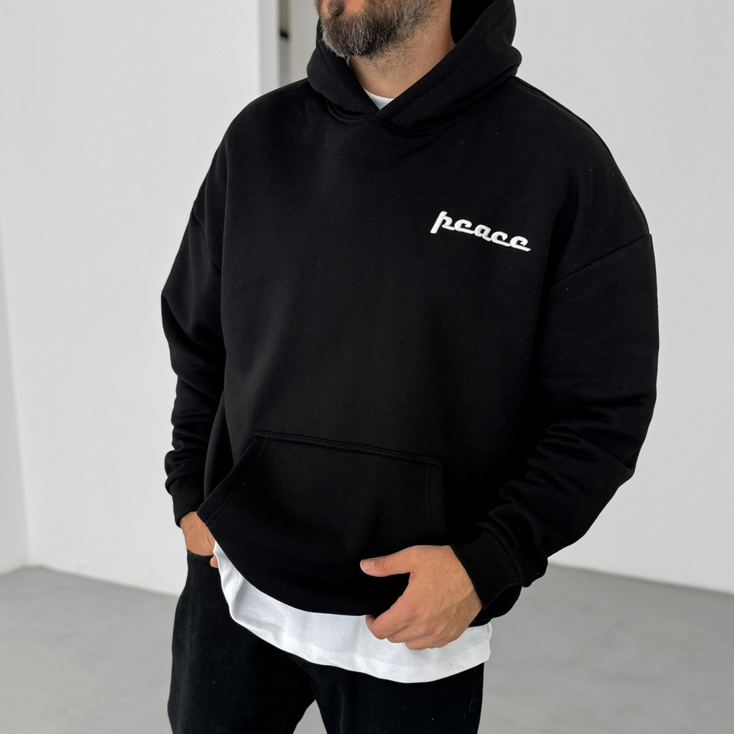 Ethnic Design Casual Oversized Hoodie