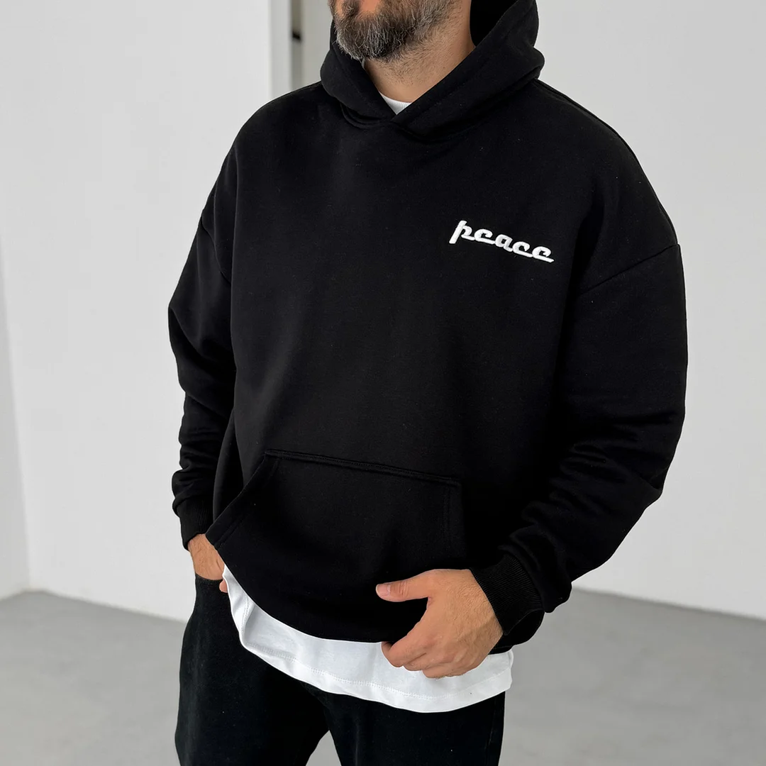 Ethnic Design Casual Oversized Hoodie