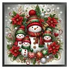 (US Local)Xmas Snowman-14CT Counted Cross Stitch Kit(45x45cm)