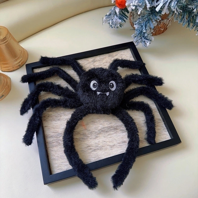 Halloween Cute Exaggerated Women’s Cat Spider Plush Hair Band