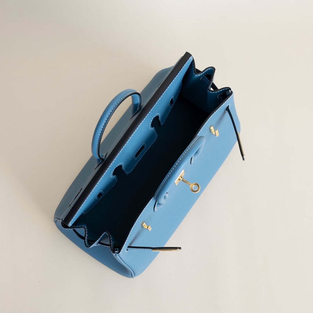 Birkin 25cm Togo 75 Blue Jean GHW