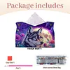 Diamond Painting PU Moon Wolf Tissue Box Tissue Holder