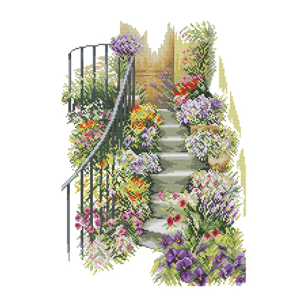 Scenery - 14CT Joy Sunday Stamped Cross Stitch(33*45cm)