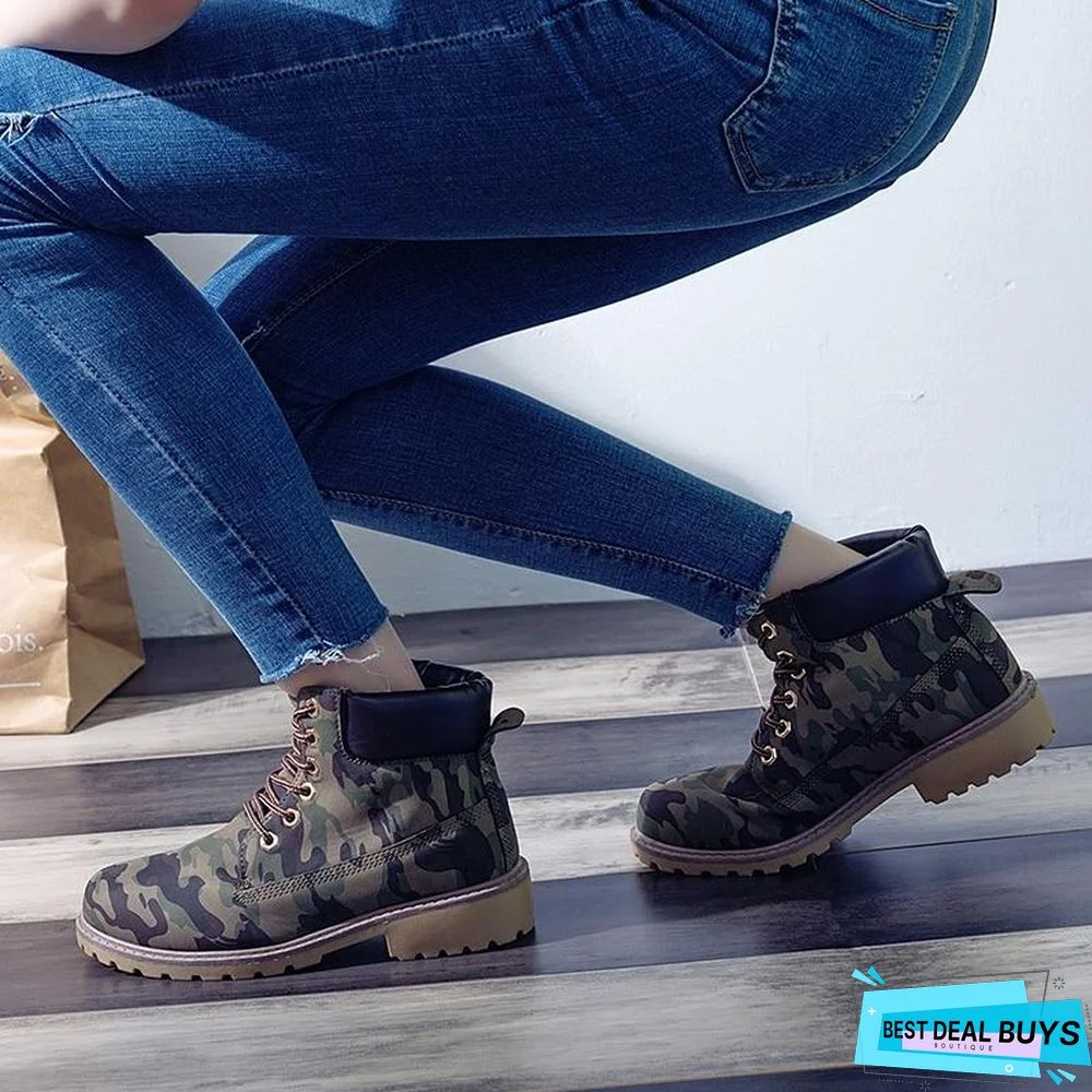 Autumn Early Winter Shoes Women Flat Heel Boots Fashion Keep warm Women's Boots Brand Woman Ankle Botas