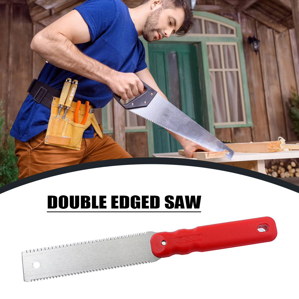 Flexible Double Edged Woodworking Carpenter Hand Saw for Gardening Saws