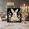 DIY Pearl Painting Rabbit for Home Wall Decor with Frame(30x30cm)