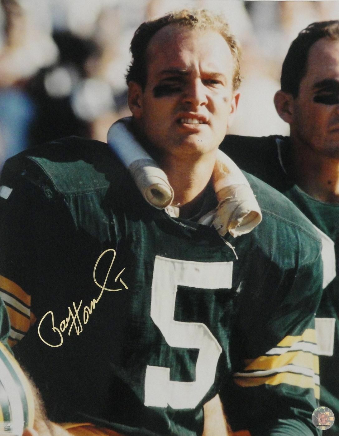 Paul Hornung Signed Autographed 16x20 Photo Poster paintinggraph Green Bay Packers On Bench GAI