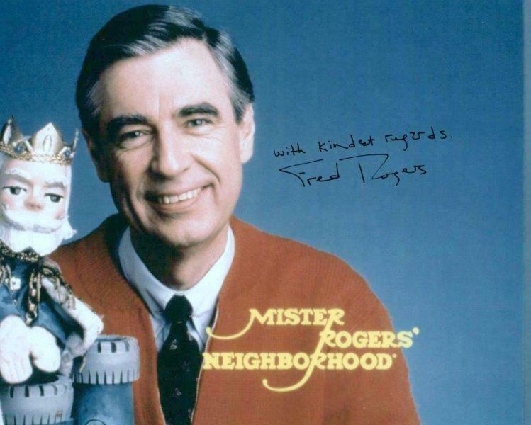 REPRINT - MR. ROGERS NEIGHBORHOOD Fred Autographed Signed 8 x 10 Photo Poster painting Poster RP