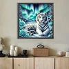 Diamond Painting - Full Round Drill - White Tiger(Canvas|40*40cm)